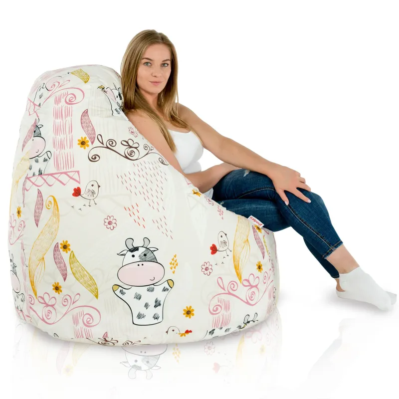 Puff Pera XXL para adultos Gigante - Tejido Estampado Premium – vista 27