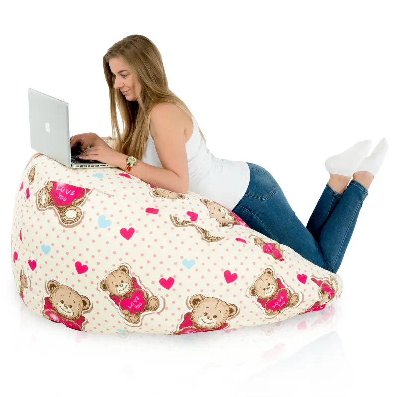 Puff Pera XXL para adultos Gigante - Tejido Estampado Premium – vista 32