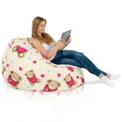 Puff Pera XXL para adultos Gigante - Tejido Estampado Premium – vista 33