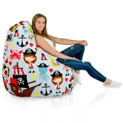 Puff Pera XXL para adultos Gigante - Tejido Estampado Premium – vista 38