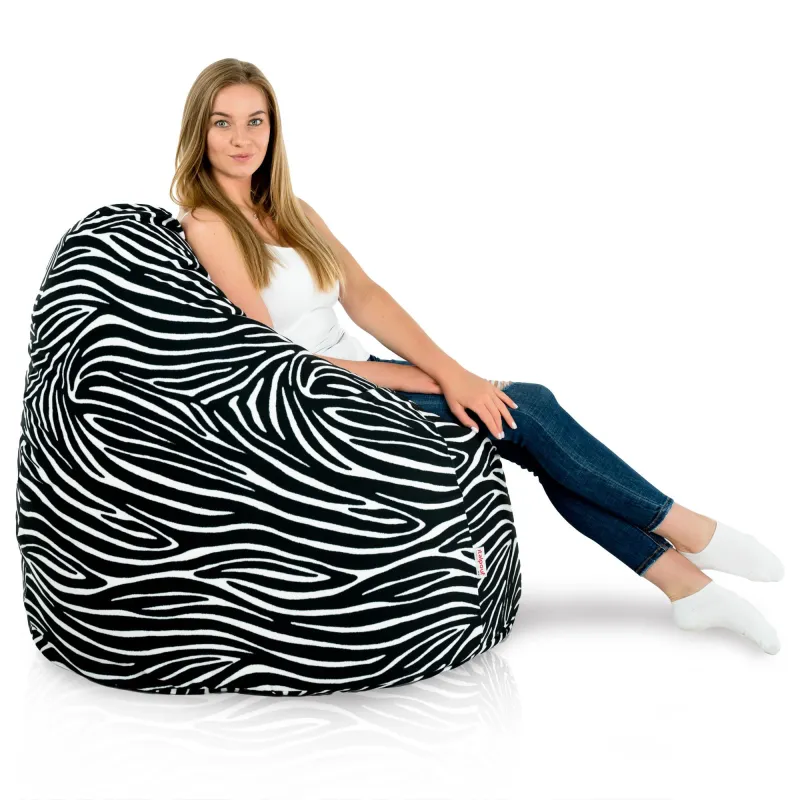 Puff Pera XXL para adultos Gigante - Tejido Estampado Premium – vista 42