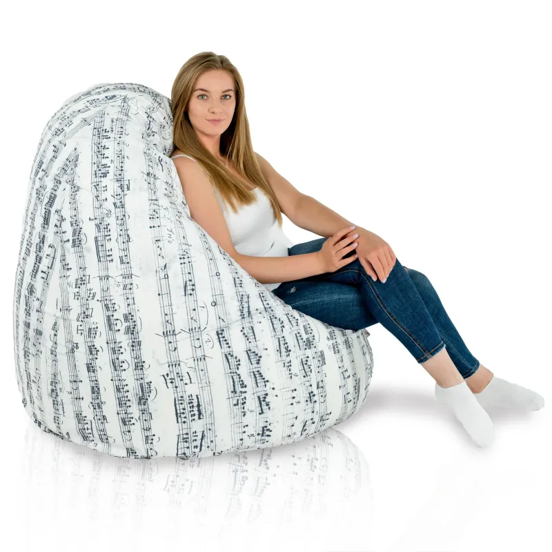 Puff Pera XXL para adultos Gigante - Tejido Estampado Premium – vista 95