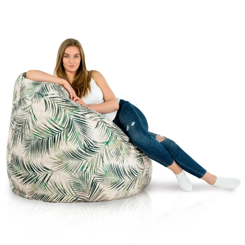 Puff Pera XXL para adultos Gigante - Tejido Estampado Premium – vista 100