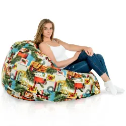 Puff Pera XXL para adultos Gigante - Tejido Estampado Premium – vista 115