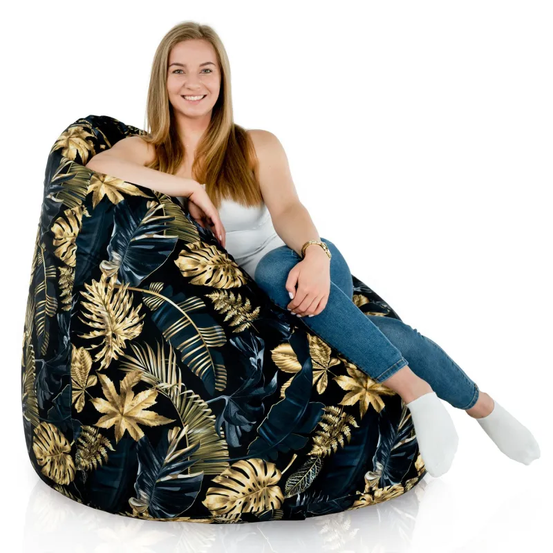 Puff Pera XXL para adultos Gigante - Tejido Estampado Premium – vista 123