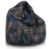 Ornamento barroco azul-oro vintage