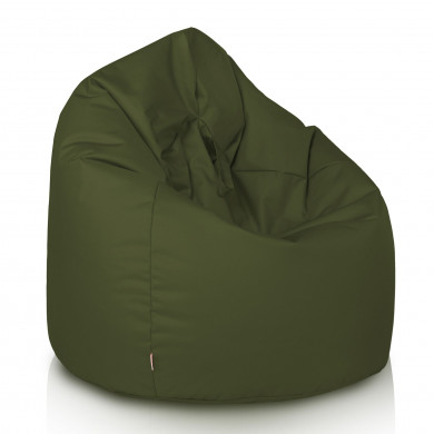Verde oscuro puff pera nylon