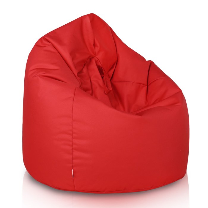 Rojo puff pera para niños nylon