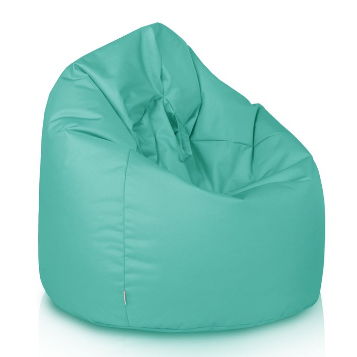 Turquesa puff pera para niños nylon