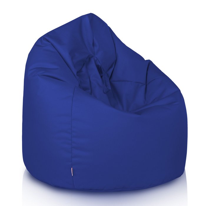 Azul oscuro puff pera para niños nylon