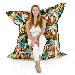 Cojín de Suelo Gigante XXL para adultos Gigante - Tejido Estampado Premium – vista 102
