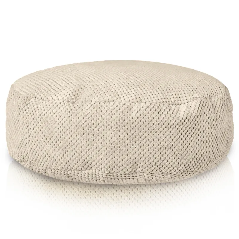 Puff Reposapiés Redondo - Terciopelo con Textura Dot – vista 2