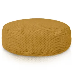 Puff Reposapiés Redondo - Terciopelo con Textura Dot
