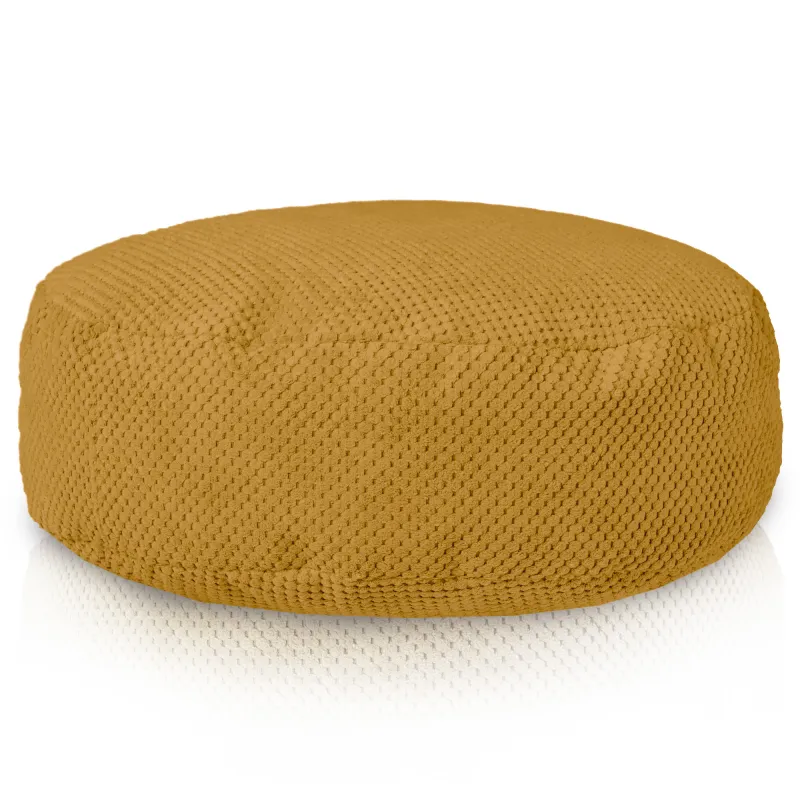 Puff Reposapiés Redondo - Terciopelo con Textura Dot – vista 3