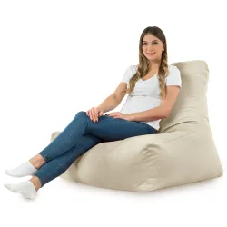 Puff Sillón con Respaldo Bali - Terciopelo Soft