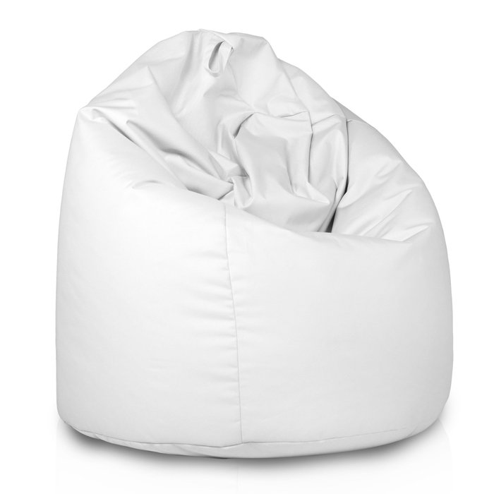 Blanco puff pera XXL Exterior nylon