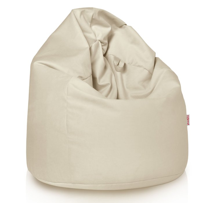 Perla puff pera XXL terciopelo