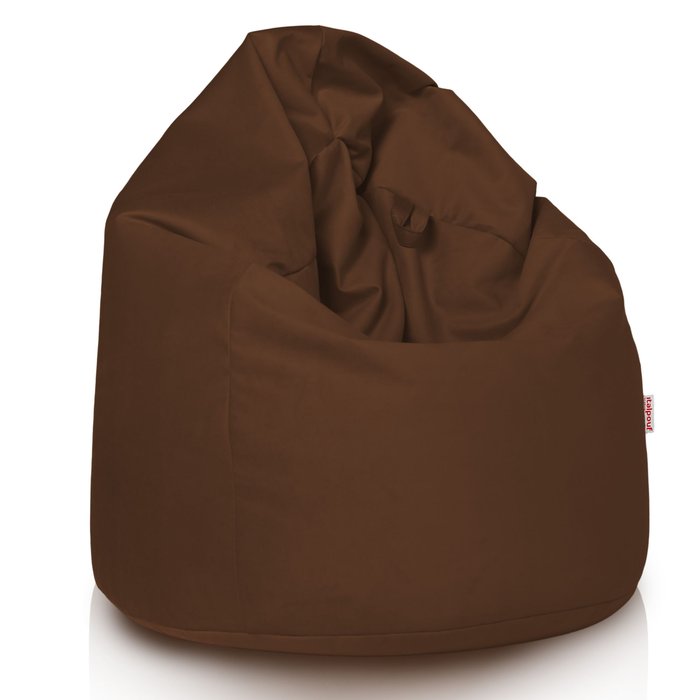 Marrón puff pera XL terciopelo