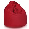 Rojo puff pera terciopelo