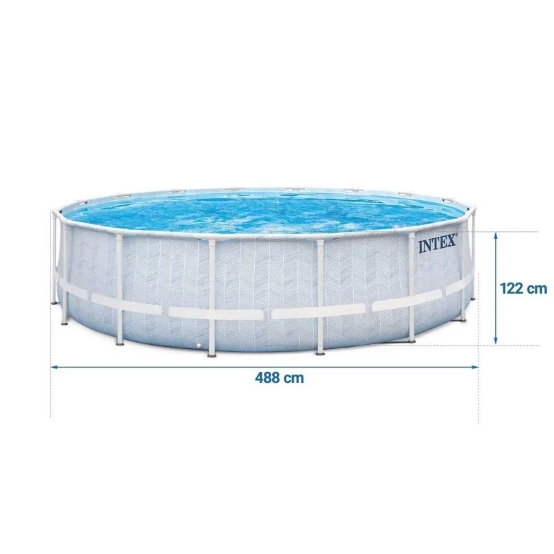 488 x 122 cm 12in1 Intex 26746 piscina con marco de jardín