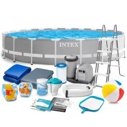 Piscina de Jardín Marco Metálico 610 x 132 cm 18en1 Completa INTEX 26756