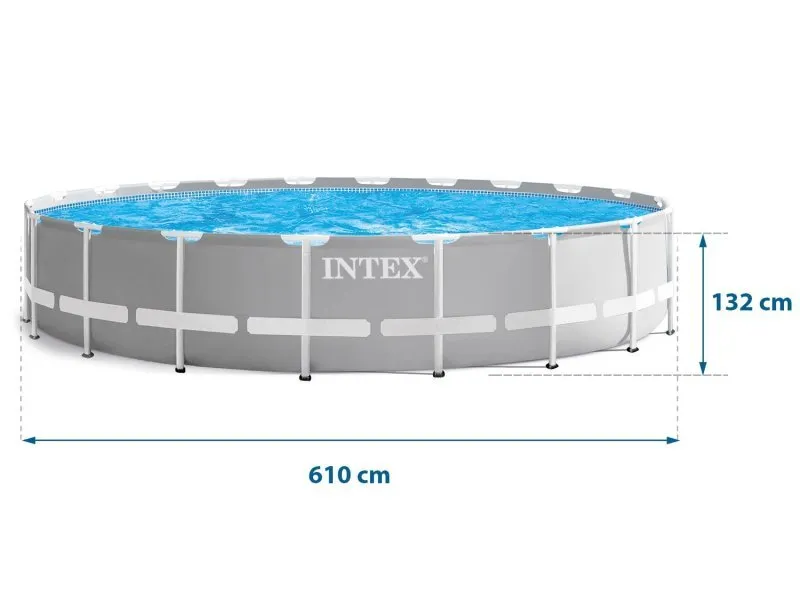 Juego de Piscina Desmontable de jardín de 610 x 132 cm 18en1 INTEX 26756.