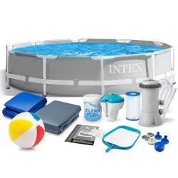 Piscina de Jardín Marco Metálico 366 x 76 cm 16en1 INTEX 26712