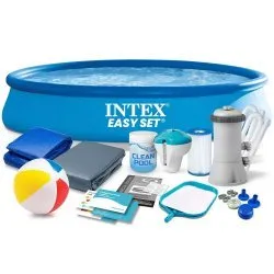 INTEX 28158 Piscina Tubular 457 x 84 cm Set 15 en 1