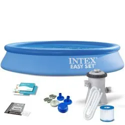 Piscina de jardín con estructura 305 x 61 cm set 9 en 1 INTEX 28118