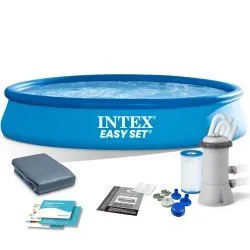 Piscina Hinchable de Jardín con Bomba 457 x 84 cm 4in1 INTEX 28158