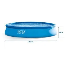 Piscina de expansión de jardín con bomba 457 x 84 cm 4en1 INTEX 28158.