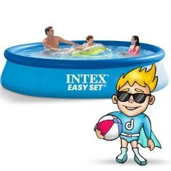 Piscina de expansión de jardín 366 x 76 set 2 en 1 INTEX 28130.