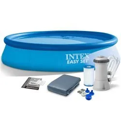 Piscina de jardín hinchable 366 x 76 cm set 4-en-1 INTEX 28132