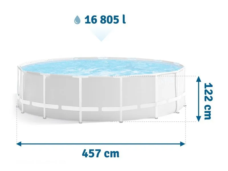 Piscina de jardín Desmontable 457x122 cm set 17in1 INTEX 26726