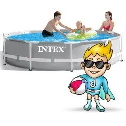 Piscina de jardín Desmontable 305 x 76 cm Juego 6 en 1 INTEX 26700.