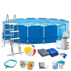 INTEX 28242 Piscina con Estructura 457 x 122 cm 17in1