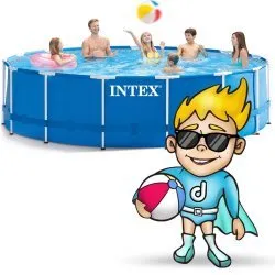 Piscina de jardín Desmontable 457 x 122 cm 17in1 INTEX 28242