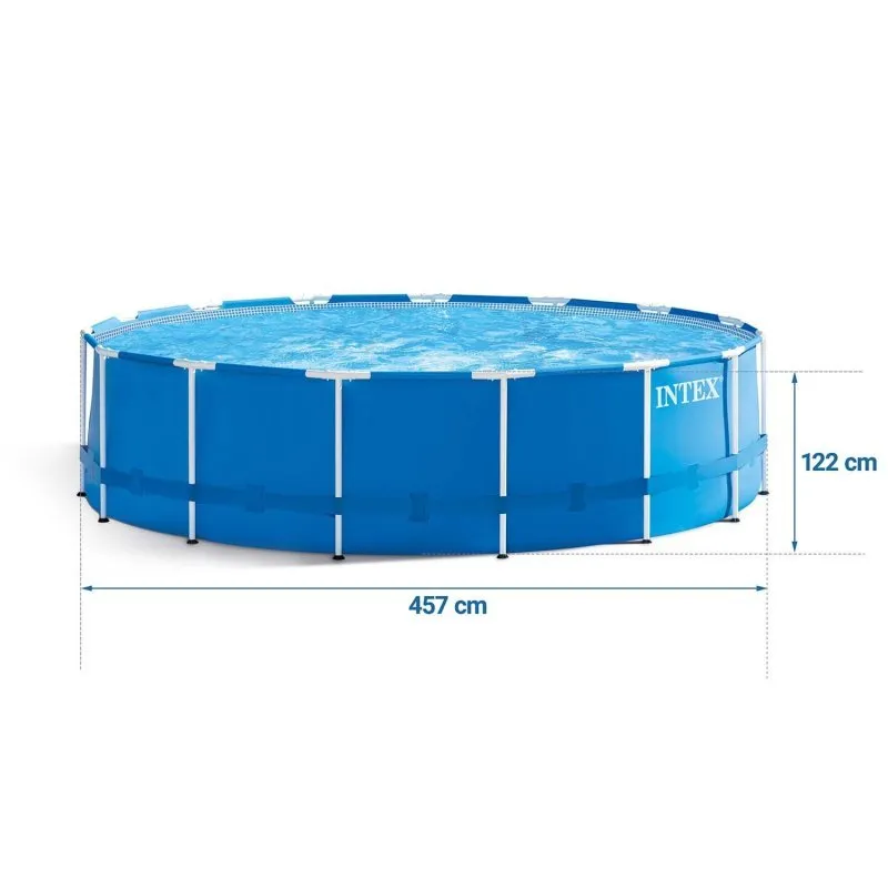 Piscina de jardín Desmontable 457 x 122 cm 17in1 INTEX 28242