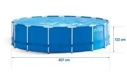 457 x 122 cm 12 in1 INTEX 28242 piscina de jardín Desmontable.