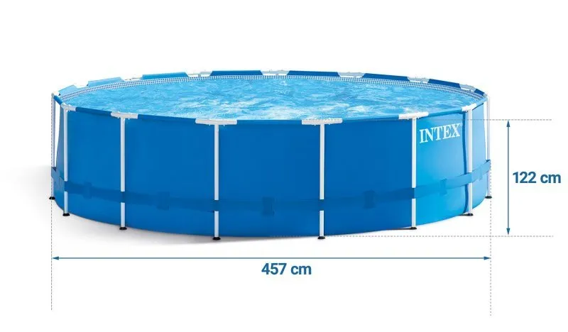 457 x 122 cm 12 in1 INTEX 28242 piscina de jardín Desmontable.