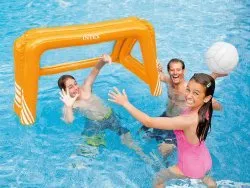 Portería de fútbol hinchable resistente, ideal para jugar al aire libre