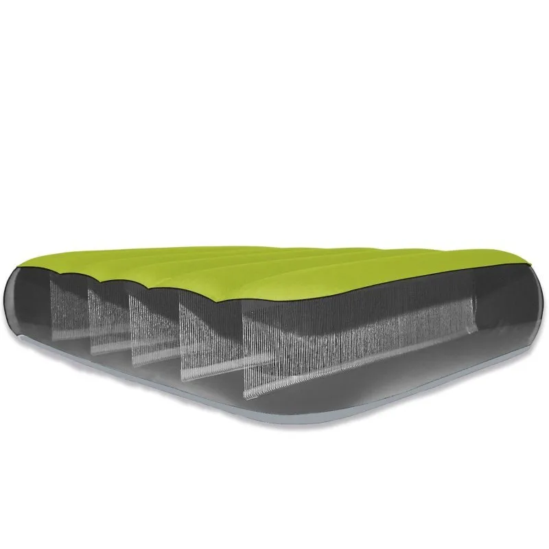 Colchoneta velour unipersonal con bomba eléctrica 191x76x17 cm INTEX 64097.