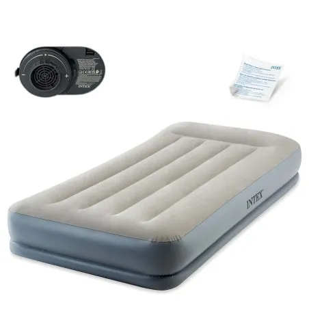 Colchón Hinchable con bomba eléctrica incorporada unipersonal INTEX 64116ND