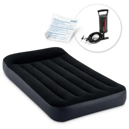 Colchón hinchable con bomba 191 x 99 x 25 cm, accesorio práctico y cómodo