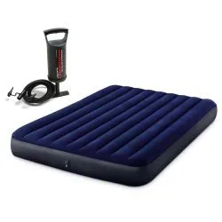 Colchón hinchable con bomba de pistón y dos almohadas INTEX 64765.