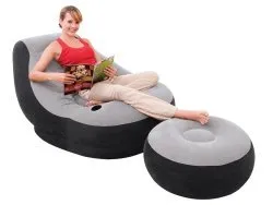 Sillón hinchable + Reposapiés 130 x 99 x 76 cm INTEX 68564