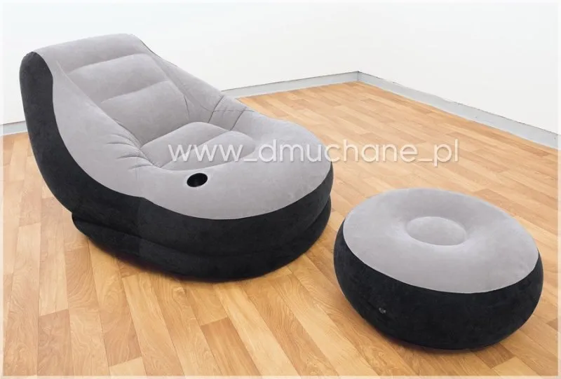 Silla hinchable + reposapiés 130 x 99 x 76 cm INTEX 68564.