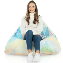 Puff Asiento de Suelo XL Bermuda - Tejido Estampado Premium – vista 40