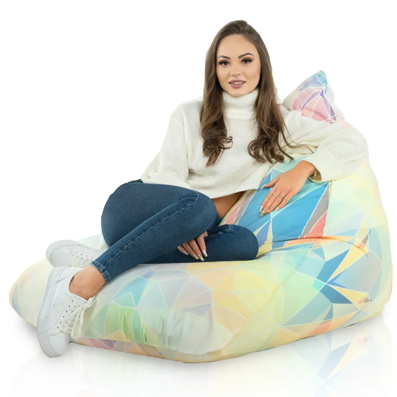 Puff Asiento de Suelo XL Bermuda - Tejido Estampado Premium – vista 58