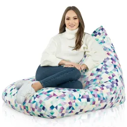 Puff Asiento de Suelo XL Bermuda - Tejido Estampado Premium – vista 41
